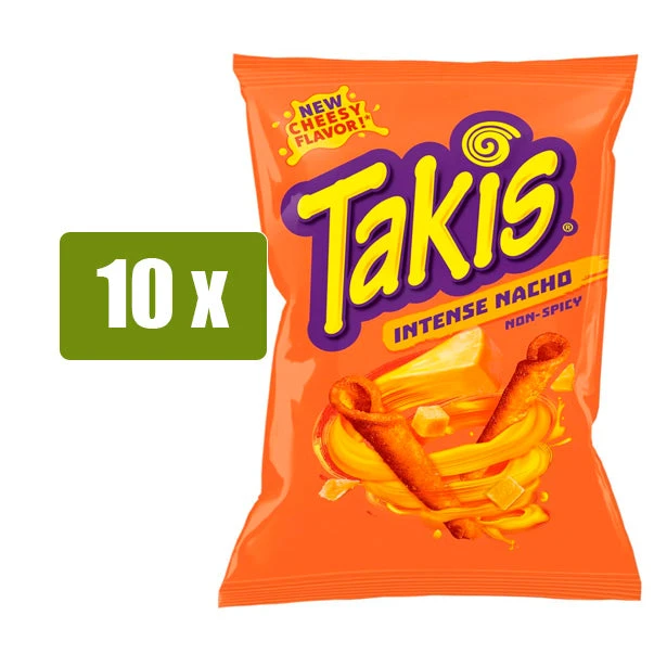 TAKIS 10 x Intense Nacho 130g(Takis 10 x intense nacho no picante 140g copia) TAKIS 10 X Intense Nacho 130g(Takis 10 X Intense Nacho No Picante 140g Copia) -Mesa Del Sur
