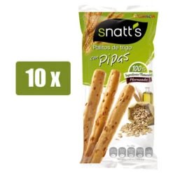 SNATT'S 10 X Palitos De Trigo Con Pipas 62g(Snatts 10 X Palitos De Trigo Con Pipas 62gr)