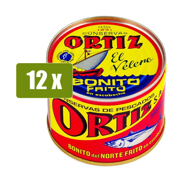 ORTIZ 12 x Bonito del norte frito en escabeche 190g(Ortiz 12 x bonito del norte frito en escabeche 190g) ORTIZ 12 X Bonito Del Norte Frito En Escabeche 190g(Ortiz 12 X Bonito Del Norte Frito En Escabeche 190g) -Mesa Del Sur