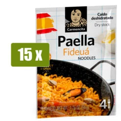 CARMENCITA 15 X Fideuá Caldo Deshidratado - 4 Raciones(Carmencita 15 X Fideua Caldo Deshidratado 4 Raciones)
