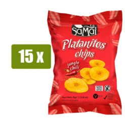 SAMAI 15 X Platanitos Chips Picantes 75g(Samai 15 X Platanitos Chips Picantes 75g)