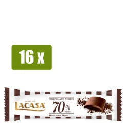 LACASA 16 X Chocolatinas Choco 70% 25g(Lacasa 16 X Chocolatinas Choco 70 25g)