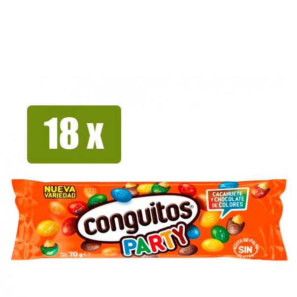 CONGUITOS 18 x Party 70g(Conguitos 18 x party 70g) CONGUITOS 18 X Party 70g(Conguitos 18 X Party 70g) -Mesa Del Sur