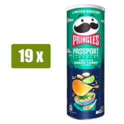 PRINGLES 19 X PASSPORT Green Curry 165g(Pringles 19 X Passport Green Curry 165g)