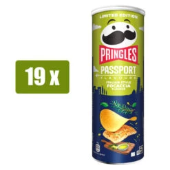 PRINGLES 19 X PASSPORT Focaccia 165g(Pringles 19 X Passport Focaccia 165g)