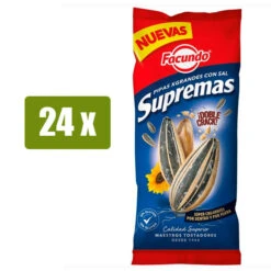 FACUNDO 24 X Pipas De Girasol Suprema Extragrandes 120g(Facundo 24 X Pipas De Girasol Suprema Extragrandes 120g)