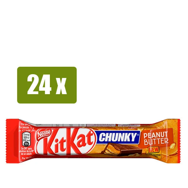 KIT KAT 24 x Chunky Peanut Butter 40g(Kitkat 24 x chunky peanut butter 40g) Nestlé® KIT KAT 24 X Chunky Peanut Butter 40g(Kitkat 24 X Chunky Peanut Butter 40g) -Mesa Del Sur