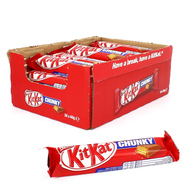 KIT KAT 24 x Chunky 40g(Kit kat 24 x chunky 40g) Nestlé® KIT KAT 24 X Chunky 40g(Kit Kat 24 X Chunky 40g) -Mesa Del Sur