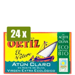 ORTIZ 24 X Atún Claro En Aceite De Oliva Virgen Extra Ecológico 112g(Ortiz 24 X Atun Claro En Aceite De Oliva Virgen Extra Ecologico 112g)