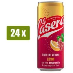 LA CASERA 24x Tinto De Verano Con Zumo Natural De Limón 33cl(La Casera Tinto De Verano Con Zumo Natural De Limon 33cl 1)
