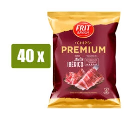 FRIT RAVICH Premium 40 X Patatas Fritas Sabor Jamón Ibérico 36g(Frit Ravich 40 X Premium Patatas Fritas Sabor Jamon Iberico 36g)