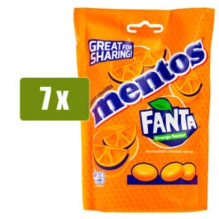 MENTOS 7 X Fanta Sabor Naranja 160g(Mentos 7 X Fanta Sabor Naranja 160g)