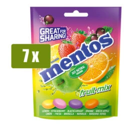 MENTOS 7 X FRUIT MIX 160g(Mentos 7 X Fruit Mix 160g)
