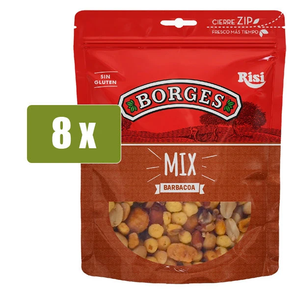 BORGES 8 x Frutos Secos Mix Barbacoa 100g(Borges 8 x frutos secos mix barbacoa 100gr) BORGES 8 X Frutos Secos Mix Barbacoa 100g(Borges 8 X Frutos Secos Mix Barbacoa 100gr) -Mesa Del Sur