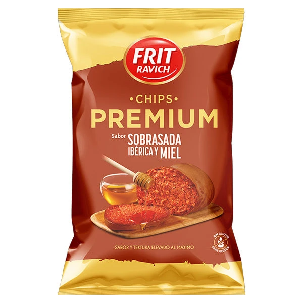 FRIT RAVICH Premium Chips Sobrasada Ibérica y Miel 150g(Frit ravich premium chips sobrasada iberica y miel 150g) FRIT RAVICH Premium Chips Sobrasada Ibérica Y Miel 150g(Frit Ravich Premium Chips Sobrasada Iberica Y Miel 150g) -Mesa Del Sur Fritravich sobresadamiel