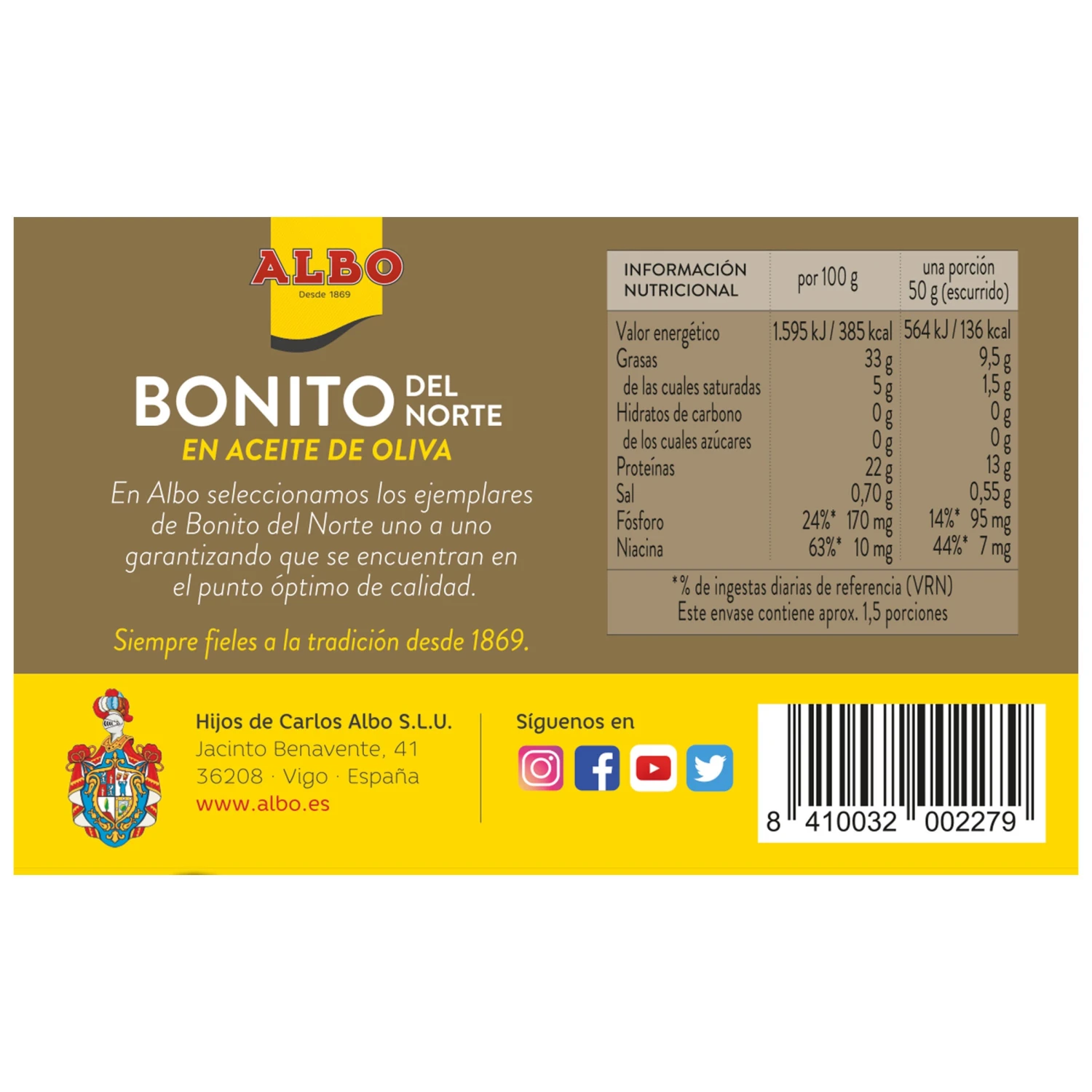 ALBO Bonito del norte en aceite de oliva 82g(Albo bonito del norte en aceite de oliva 82g) ALBO Bonito Del Norte En Aceite De Oliva 82g(Albo Bonito Del Norte En Aceite De Oliva 82g) -Mesa Del Sur albo 7 5a0f3aaf 2c4c 4c99 9c35 c3b40b37997a
