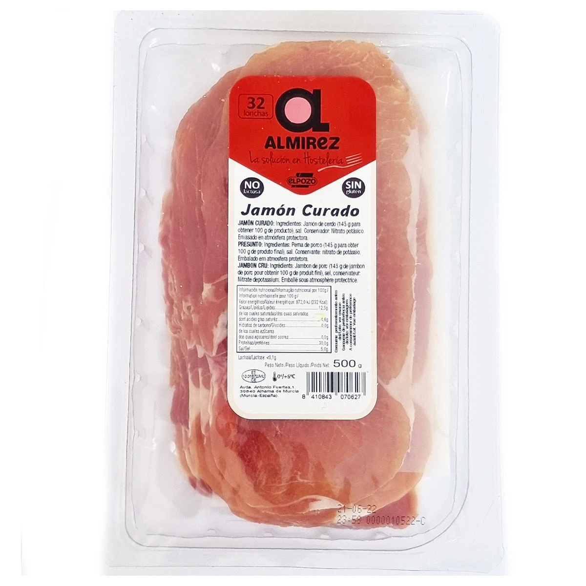 ALMIREZ Jamón Curado 500g(Almirez jamon curado 500g) ALMIREZ Jamón Curado 500g(Almirez Jamon Curado 500g) -Mesa Del Sur almirez 2