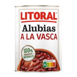 LITORAL Alubias A La Vasca 430g(Litoral Alubias A La Vasca Con Embutido 430 Grs)