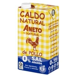 ANETO Caldo Natural De Pollo 0% Sal Añadido 1L(Aneto Caldo Natural De Pollo 0 Sal Anadido 1l)