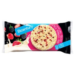 BICENTURY Tortitas De Arroz Con Chocolate Blanco Y Frutos Rojos 132g(Bicentury Tortitas De Arroz Con Chocolate Blanco Y Frutos Rojos)