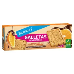 BICENTURY Devoragras Galletas Sabor Naranja Con Pepitas De Chocolate 160g(Bicentury Devoragras Galletas Sabor Naranja Con Pepitas De Chocolate 160g)