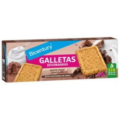 BICENTURY Devoragras Galletas Sabor Yogur Y Chocolate 160g(Bicentury Devoragras Galletas Sabor Yogur Y Chocolate 160g)