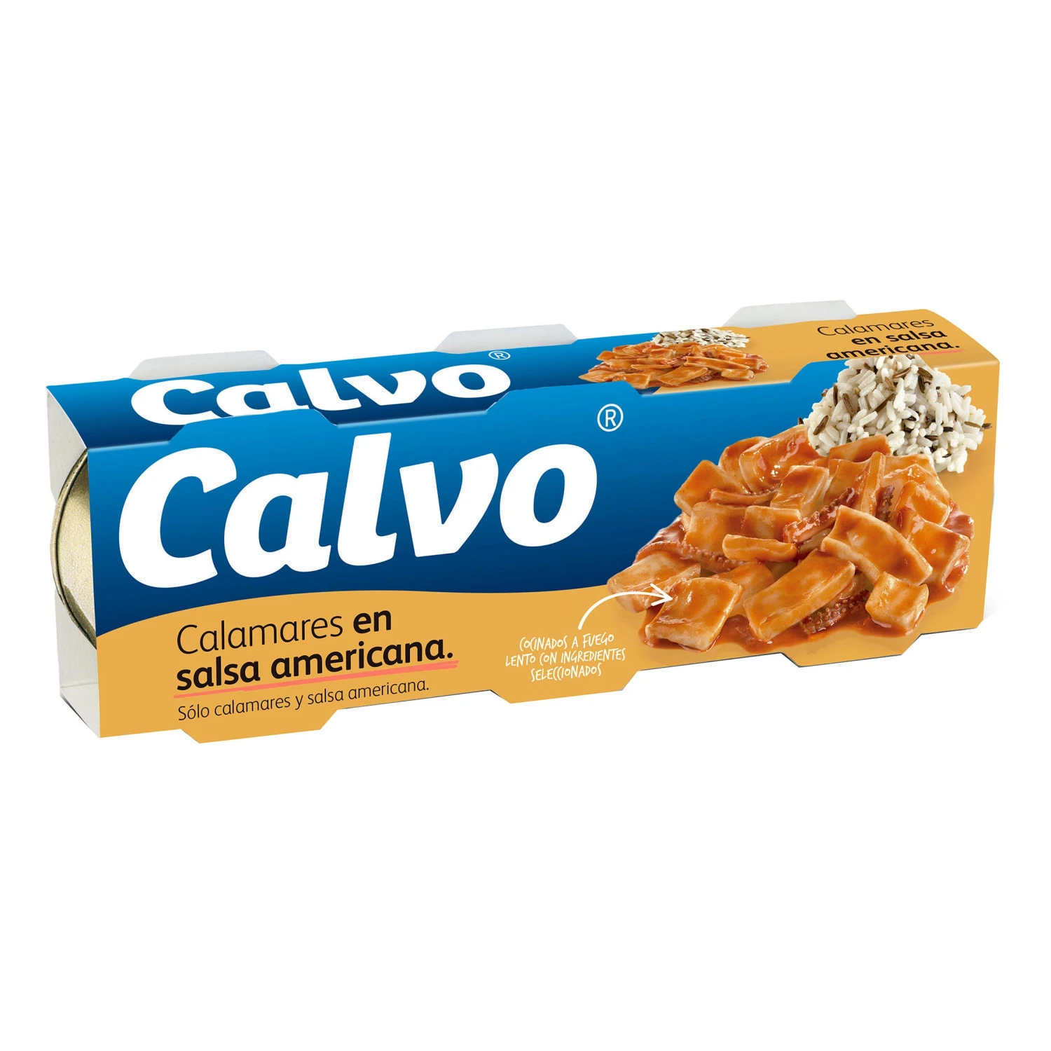 CALVO Calamares en salsa americana en trozos 3x48g(Calvo calamares en salsa americana en trozos 3 x 48gr) CALVO Calamares En Salsa Americana En Trozos 3x48g(Calvo Calamares En Salsa Americana En Trozos 3 X 48gr) -Mesa Del Sur calvo 5