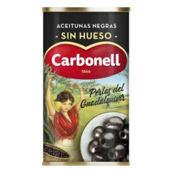 CARBONELL PERLAS DEL GUADALQUIVIR Aceitunas Negras Sin Hueso 150g(Carbonell Perlas Del Guadalquivir Aceitunas Negras Sin Hueso 150g)