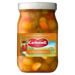 CARBONELL Aceitunas Aliñadas Estilo Gazpacha 450g(Carbonell Aceitunas Alinadas Estilo Gazpacha 450g)