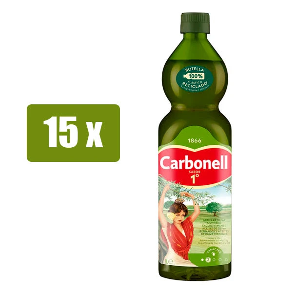 CARBONEL Aceite de oliva Sabor 1º(Carbonel 15 x sabor aceite de oliva intenso 1l) CARBONEL Aceite De Oliva Sabor 1º(Carbonel 15 X Sabor Aceite De Oliva Intenso 1l) -Mesa Del Sur carbonell sabor 15 b477b547 7896 4352 90f6 23154de80317