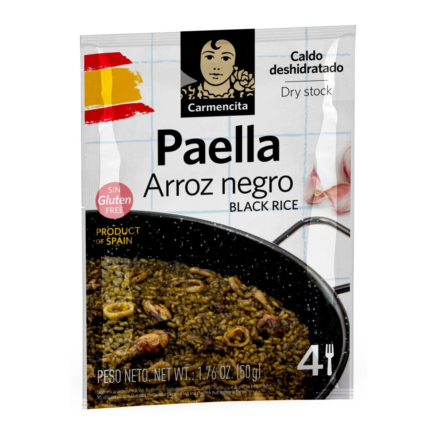 CARMENCITA Arroz negro caldo deshidratado para paella - 4 raciones(Carmencita arroz negro caldo deshidratado para paella 4 raciones copia) CARMENCITA Arroz Negro Caldo Deshidratado Para Paella - 4 Raciones(Carmencita Arroz Negro Caldo Deshidratado Para Paella 4 Raciones Copia) -Mesa Del Sur carmencita arroznegro