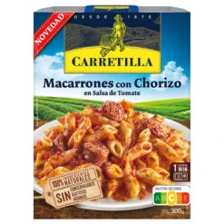 CARRETILLA Macarrones Con Chorizo En Salsa De Tomate 300g(Carretilla Macarrones Con Chorizo En Salsa De Tomate 300g)