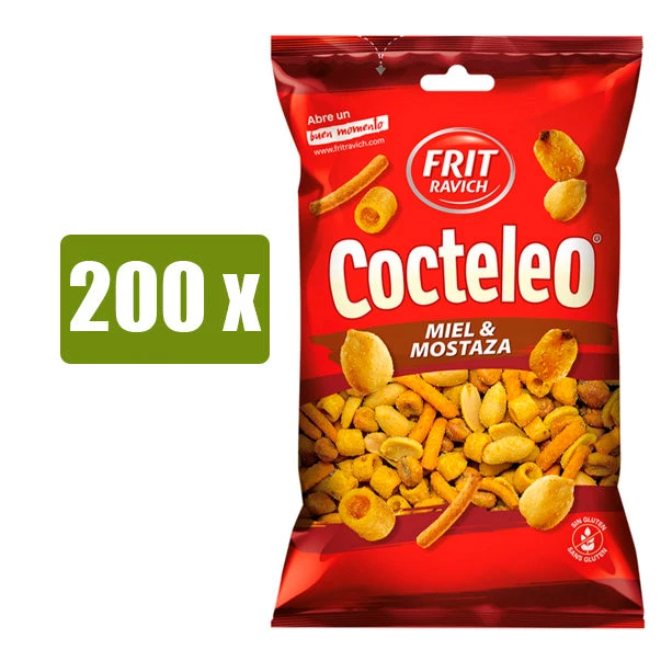 FRIT Ravich Cocteleo Miel y Mostaza 130g(Frit ravich cocteleo sabor miel y mostaza 130g) FRIT Ravich Cocteleo Miel Y Mostaza 130g(Frit Ravich Cocteleo Sabor Miel Y Mostaza 130g) -Mesa Del Sur cocteleo miel 200