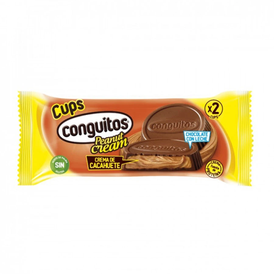 CONGUITOS 16 x Cups Peanut Cream 34g(Conguitos 16 x cups peanut cream 34g) CONGUITOS 16 X Cups Peanut Cream 34g(Conguitos 16 X Cups Peanut Cream 34g) -Mesa Del Sur conguitos 2
