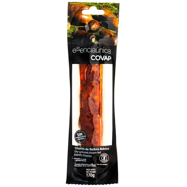 COVAP Esenciaúnica Chorizo de bellota ibérico, curado en tripa fibran 170g(Covap esenciaunica chorizo de bellota iberico curado en tripa fibran 170g) COVAP Esenciaúnica Chorizo De Bellota Ibérico, Curado En Tripa Fibran 170g(Covap Esenciaunica Chorizo De Bellota Iberico Curado En Tripa Fibran 170g) -Mesa Del Sur covap 3 7ef27cb1 7752 410d 85b9 3072dc959ec2