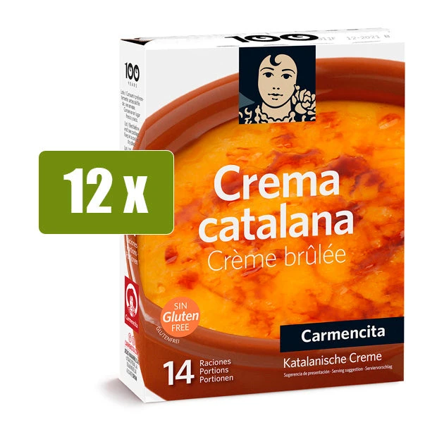 CARMENCITA 12 x Crema catalana 14 raciones(Carmencita 12 x crema catalana 14 raciones) CARMENCITA 12 X Crema Catalana 14 Raciones(Carmencita 12 X Crema Catalana 14 Raciones) -Mesa Del Sur cremecatalane 1
