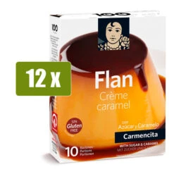 CARMENCITA 12 X Flan Con Azúcar Y Caramelo 10 Raciones(Carmencita 12 X Flan Con Azucar Y Caramelo 10 Raciones)