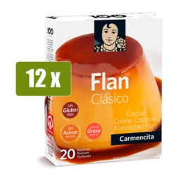 CARMENCITA 12 X Flan Clásico 20 Raciones(Carmencita 12 X Flan Clasico 20 Raciones)