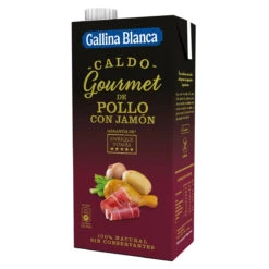 GALLINA BLANCA Caldo Gourmet De Pollo Con Jamón 100% Natural 1L(Gallina Blanca Caldo Gourmet De Pollo Con Jamon 100 Natural 1l)