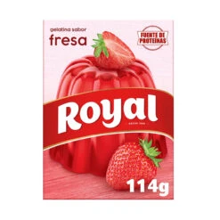 ROYAL Gelatina Sabor Fresa 114g(Royal Preparado En Polvo De Gelatina Sabor Fresa 114 Gr)
