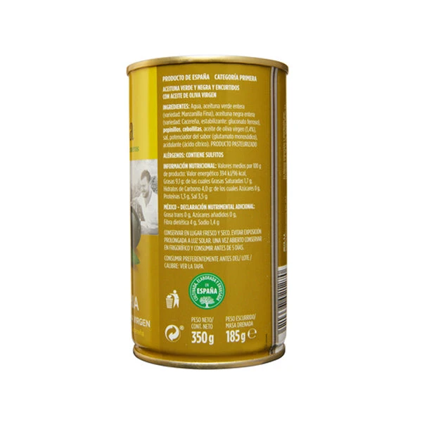 JOLCA Mix Olivaria de aceituna manzanilla y cacereña con aceite de oliva 185g(Jolca mix olivaria de aceituna manzanilla y cacerena con aceite de oliva 185g) JOLCA Mix Olivaria De Aceituna Manzanilla Y Cacereña Con Aceite De Oliva 185g(Jolca Mix Olivaria De Aceituna Manzanilla Y Cacerena Con Aceite De Oliva 185g) -Mesa Del Sur