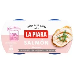 LA PIARA Crema De Salmón Ahumado 2x77g(La Piara Crema De Salmon Ahumado 2x77g)