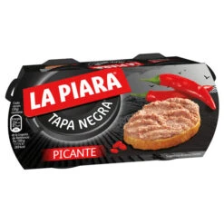 LA PIARA Tapa Negra Paté De Hígado De Cerdo Picante 2x73g(La Piara Pate De Higado De Cerdo Picante Tapa Negra 2 Uds)