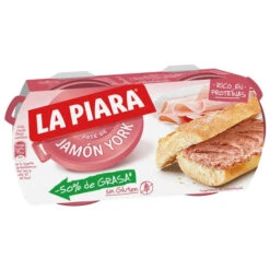 LA PIARA Paté De Jamón York 2x77g(La Piara Pate De Jamon York 3x77g)