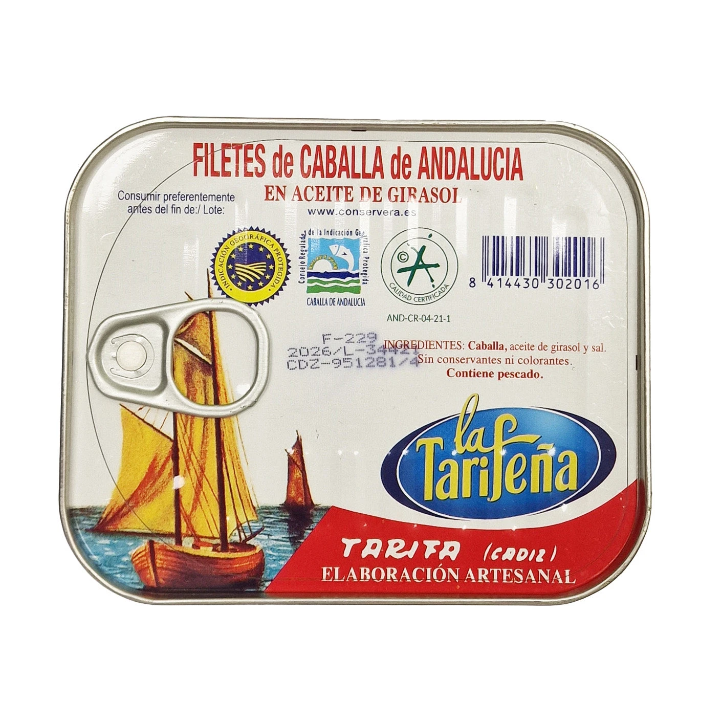 LA TARIFEÑA Filetes de Caballa de Andalucía en aceite de girasol(La tarifena filetes de caballa de andalucia en aceite de girasol) LA TARIFEÑA Filetes De Caballa De Andalucía En Aceite De Girasol(La Tarifena Filetes De Caballa De Andalucia En Aceite De Girasol) -Mesa Del Sur latarifena