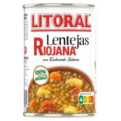LITORAL Lentejas A La Riojana 430g(Litoral Lentejas A La Riojana 430 Grs)