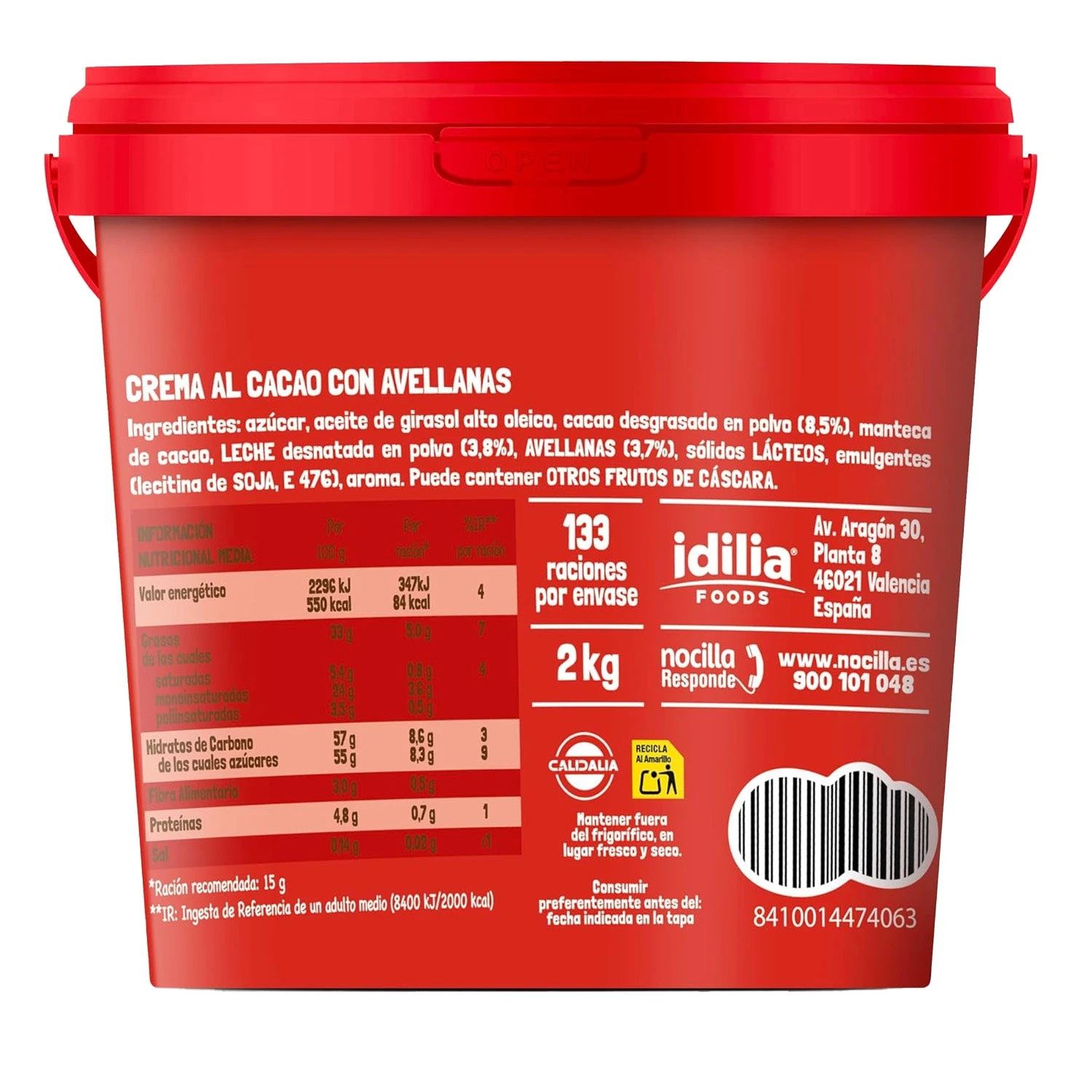 NOCILLA Fluida original 2Kg(Nocilla fluida original 2kg) NOCILLA Fluida Original 2Kg(Nocilla Fluida Original 2kg) -Mesa Del Sur nocilla fluida ori2