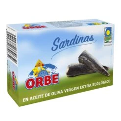 ORBE Sardinas En Aceite De Oliva Virgen Extra Ecológico 87g(Orbe Sardinas En Aceite De Oliva Extra Ecologico)