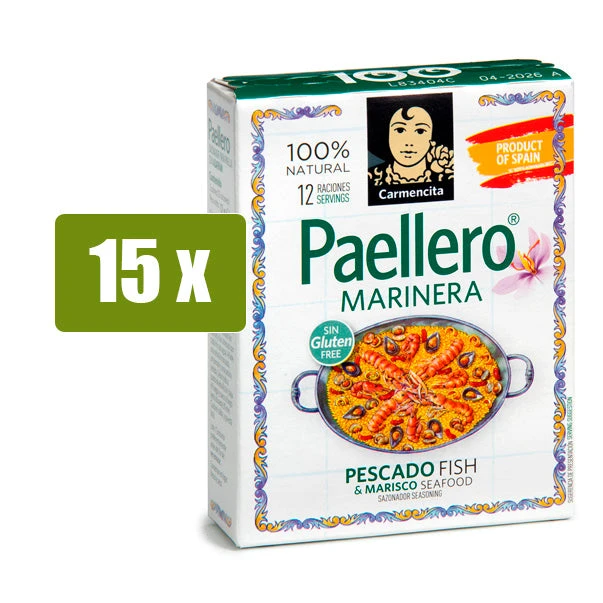 CARMENCITA 15 x Paellero marinera 3 x 4 raciones(Carmencita 15 x paellero marinera 3 x 4 raciones) CARMENCITA 15 X Paellero Marinera 3 X 4 Raciones(Carmencita 15 X Paellero Marinera 3 X 4 Raciones) -Mesa Del Sur