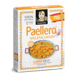 CARMENCITA Paellero Valenciana - 3 X 4 Raciones(Carmencita Sazonador Para Paella Valenciana Caja De 12 Gr)